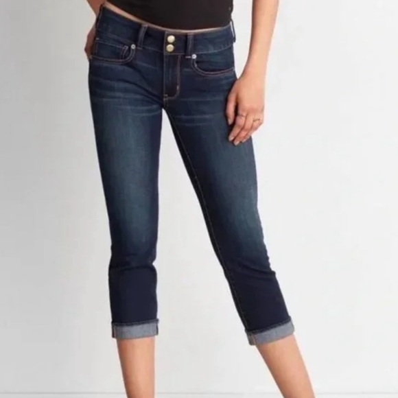 Size 6 NWT from 2012 y2k low rise American Eagle Outfitters Artist Crop - Picture 1 of 14